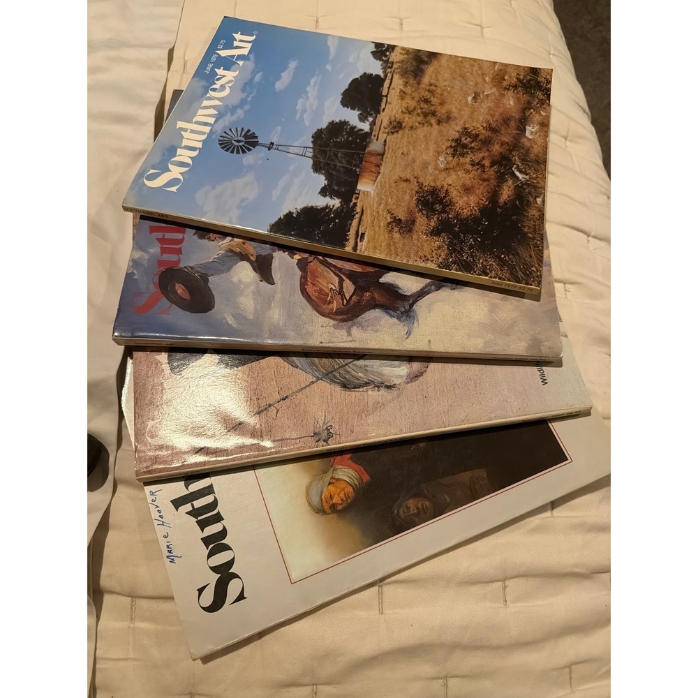 Vintage Southwest Art Magazine Lot 1979-1983 Collectors Wildlife Issues 4pc
